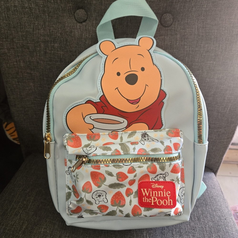Disney Winnie the Pooh Mini Bag - Light Blue and Red - Picture 3 of 11